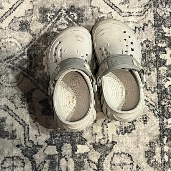 CROCS Kids' Light Gray Sandals - Picture 2 of 5